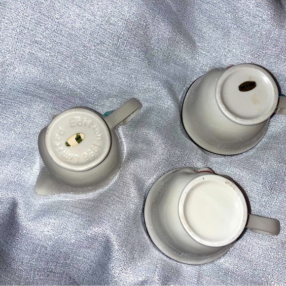 Vintage Baileys Irish coffee mugs, His & Her Winking Face with creamer - Picture 9 of 11